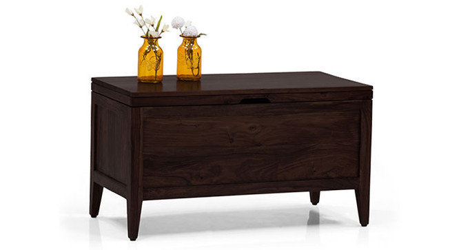 Norvik Storage Bench Mahogany Finish